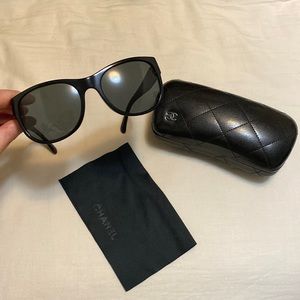 Chanel black sunglasses